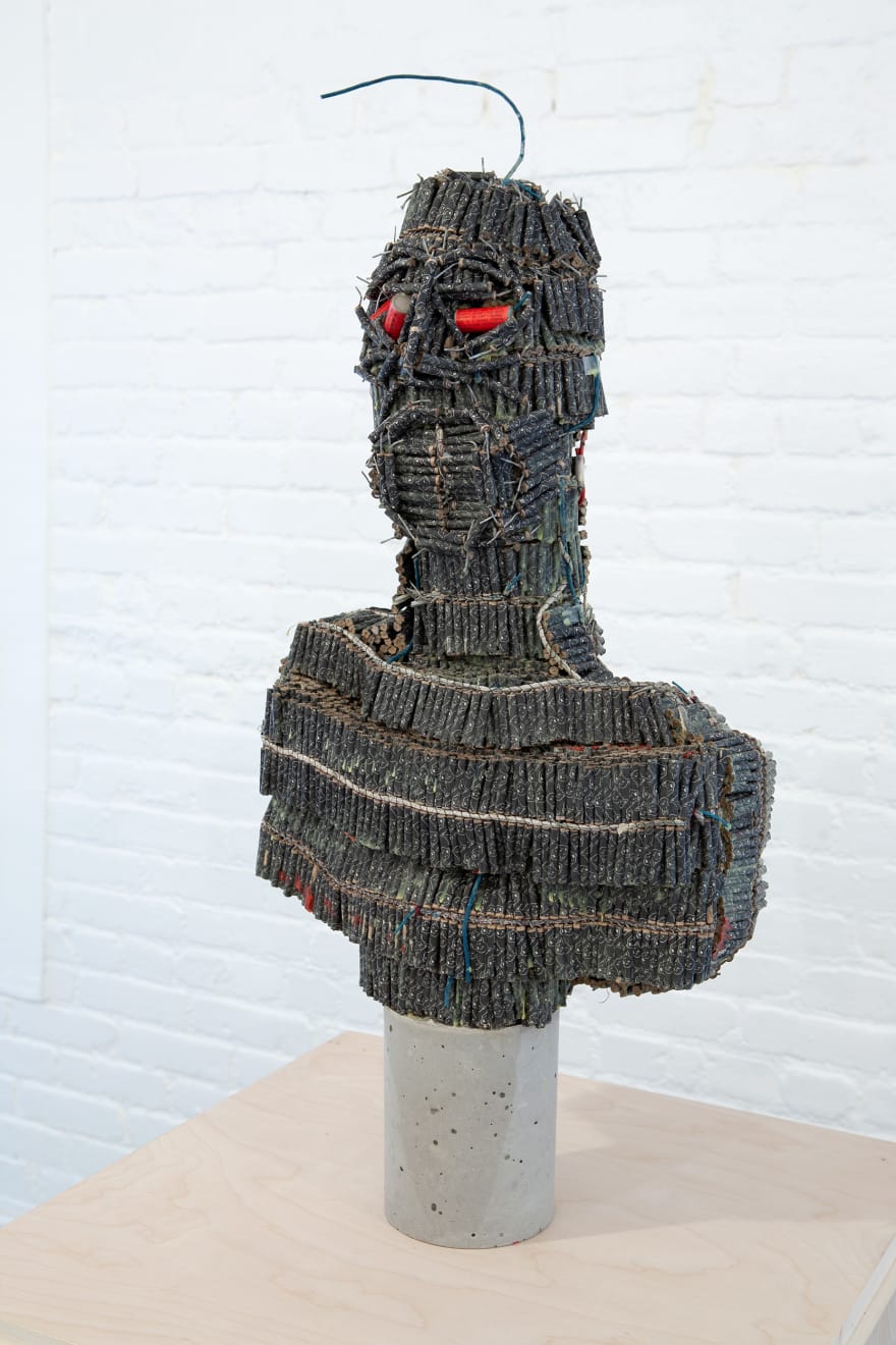 Michael De Feo, Firecracker Face (Self Portrait), 2007