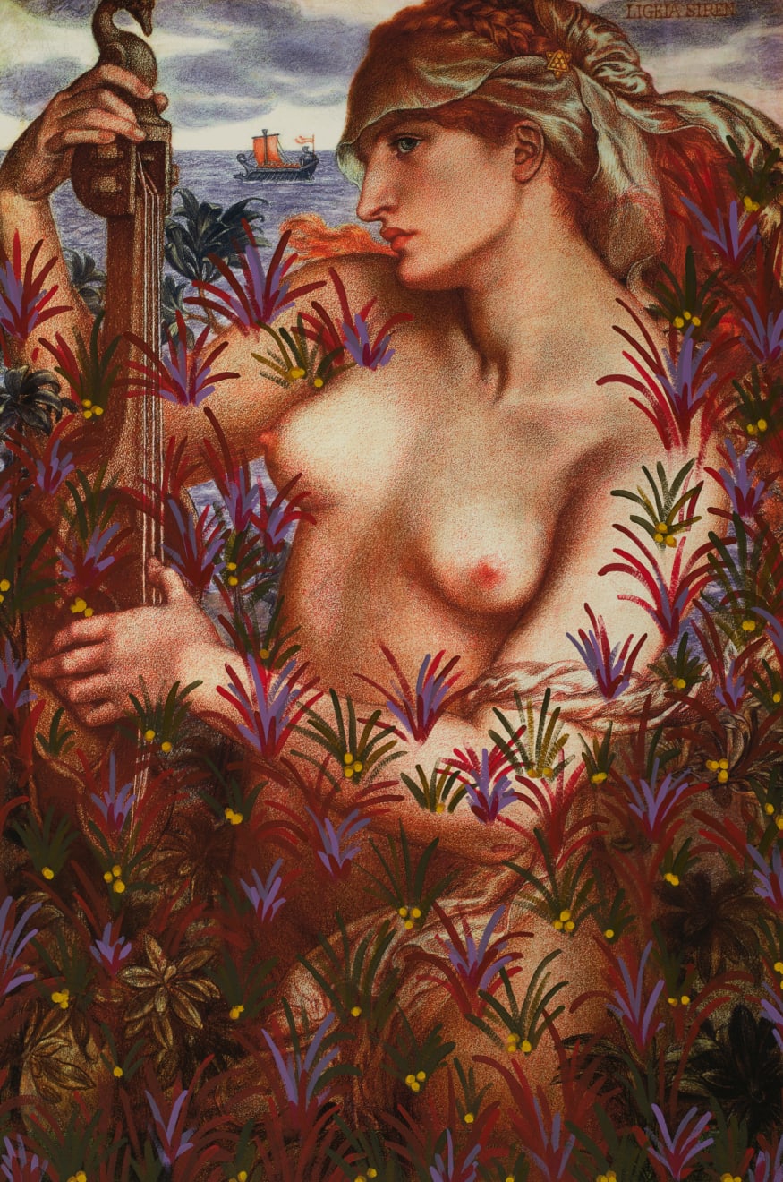 Michael De Feo, Untitled (Ligeia Siren by Dante Gabriel Rossetti, 1873), 2017