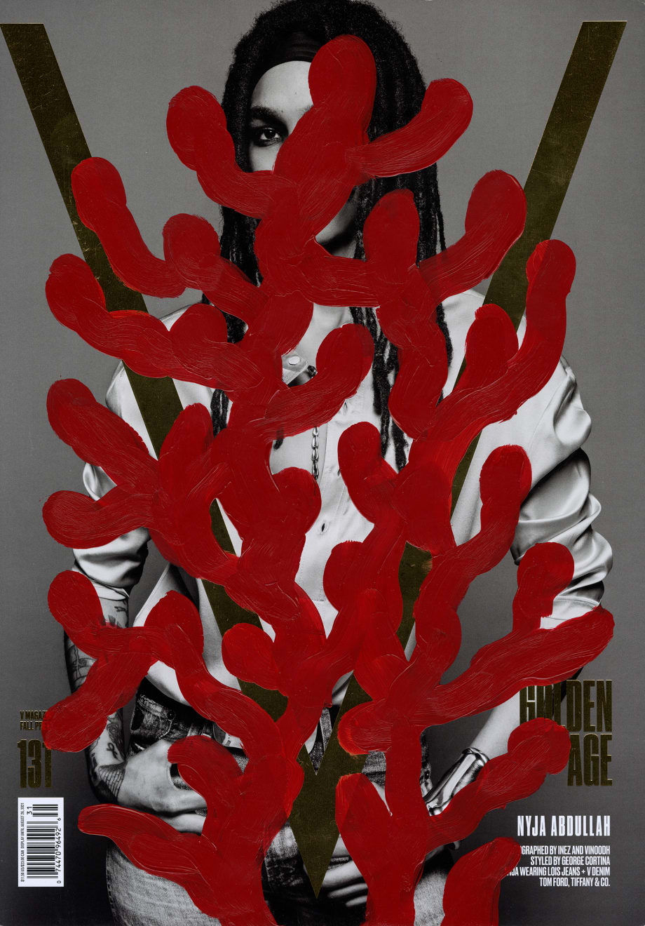 Michael De Feo, Untitled (Nyja Abdullah by Inez and Vinoodh for cover of V Magazine, No. 131, Fall Preview 2021), 2021
