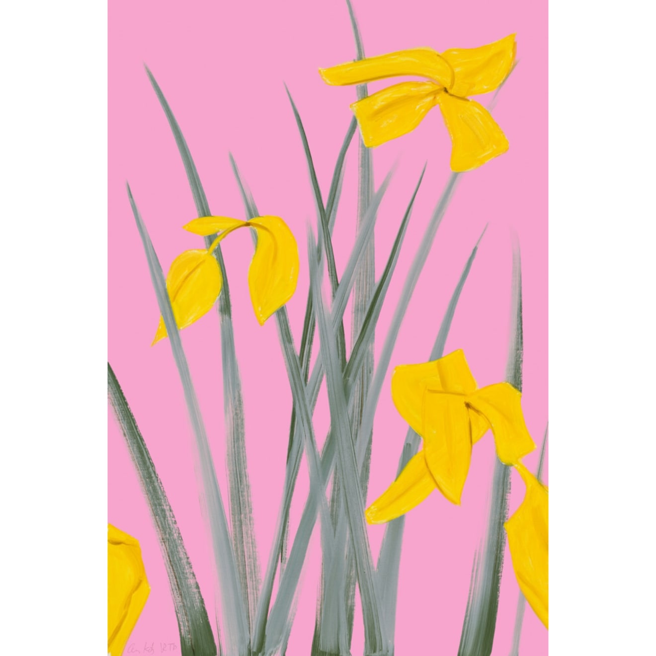 Alex Katz, Yellow Flags, 2020