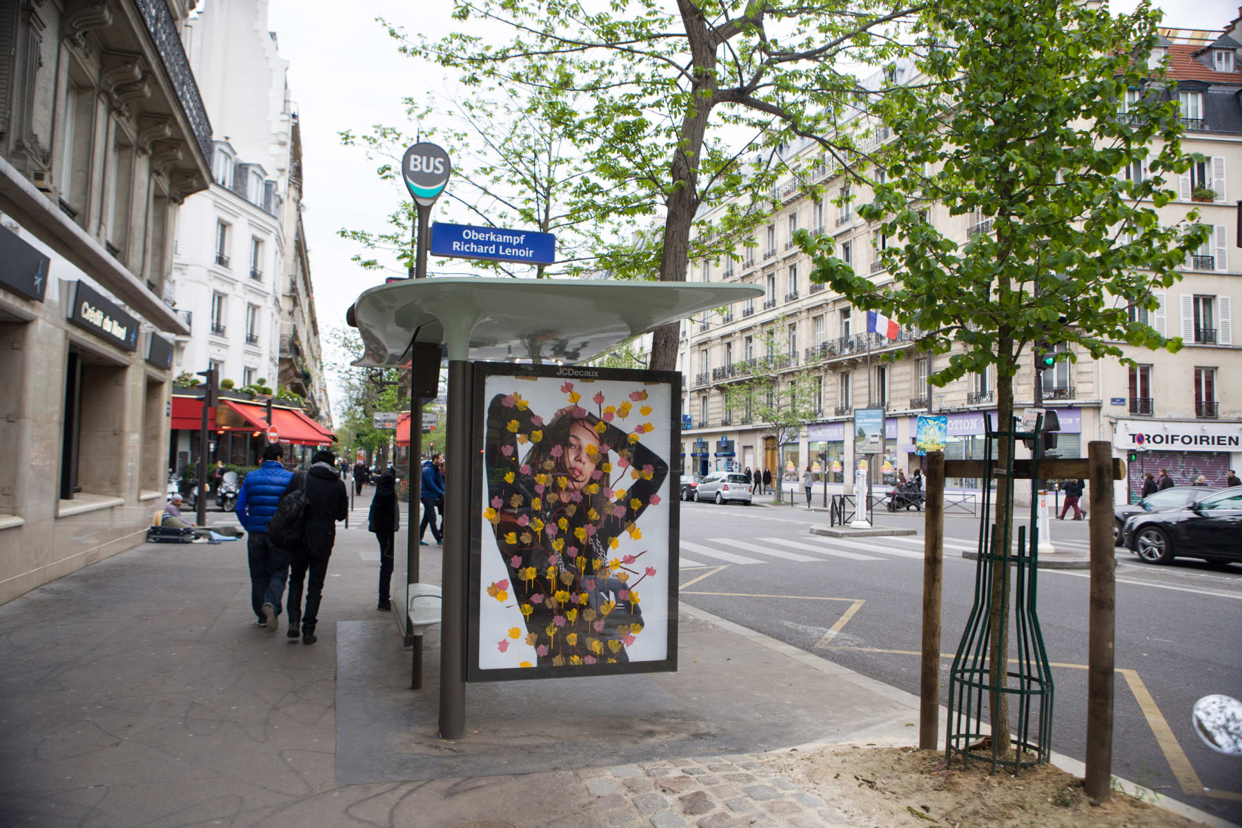 Michael De Feo, Bus stop advertising takeover, New York, New York, 2016