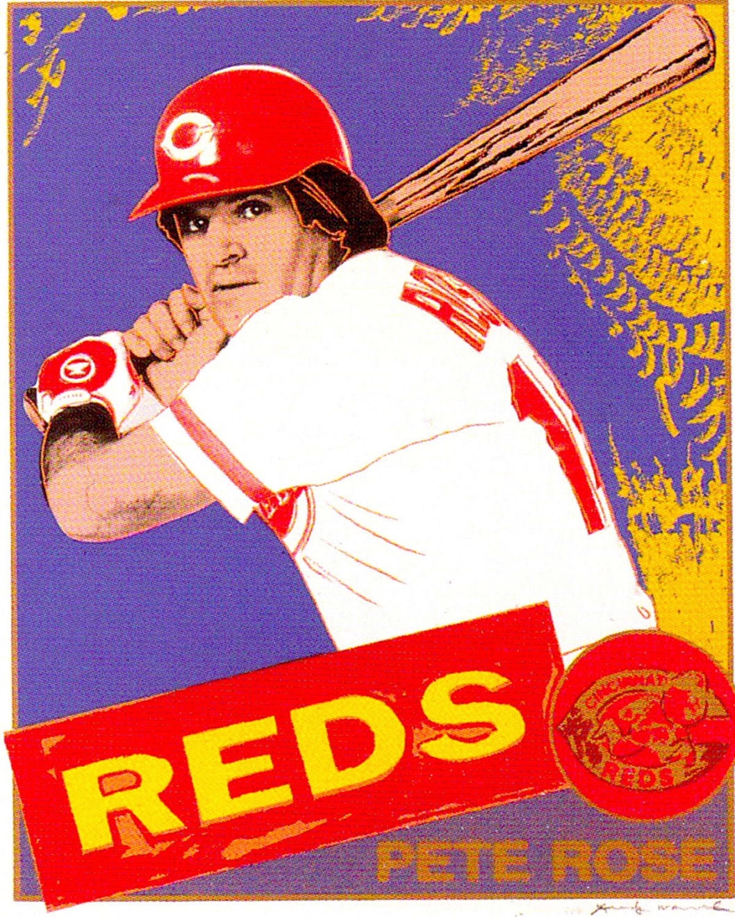 Andy Warhol, Pete Rose, 1985