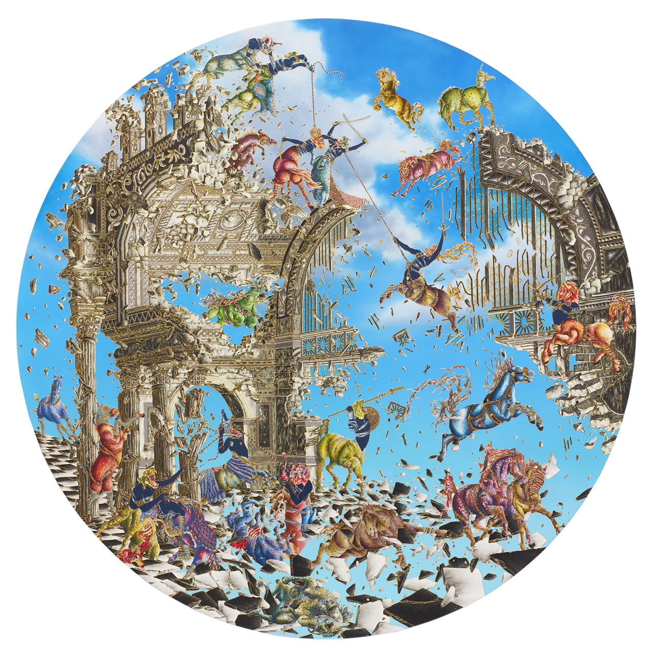 Raqib Shaw, Collapse of the Cloud Kingdom II, 2013