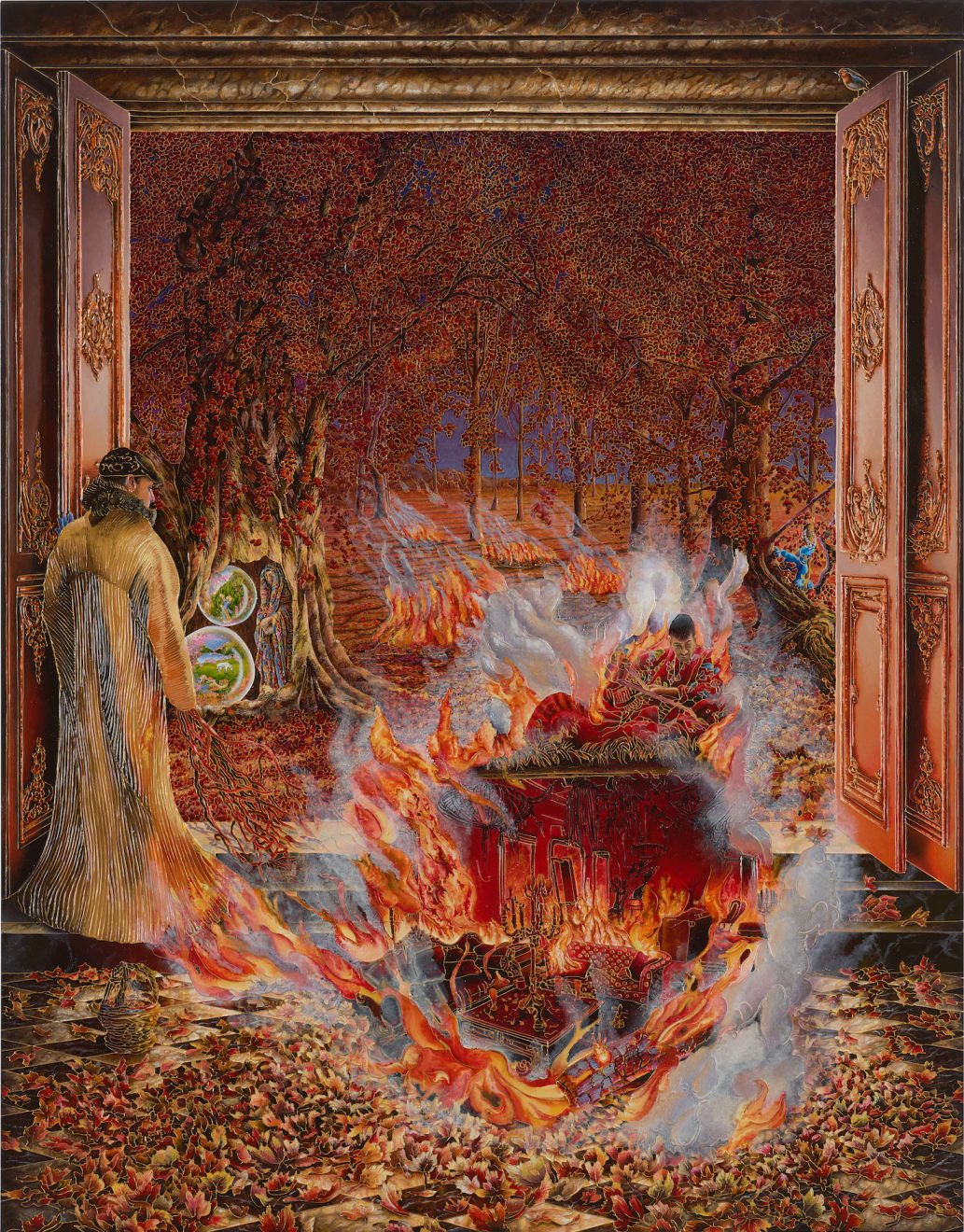 Raqib Shaw, The Four Seasons Revisited (Autumn), 2022