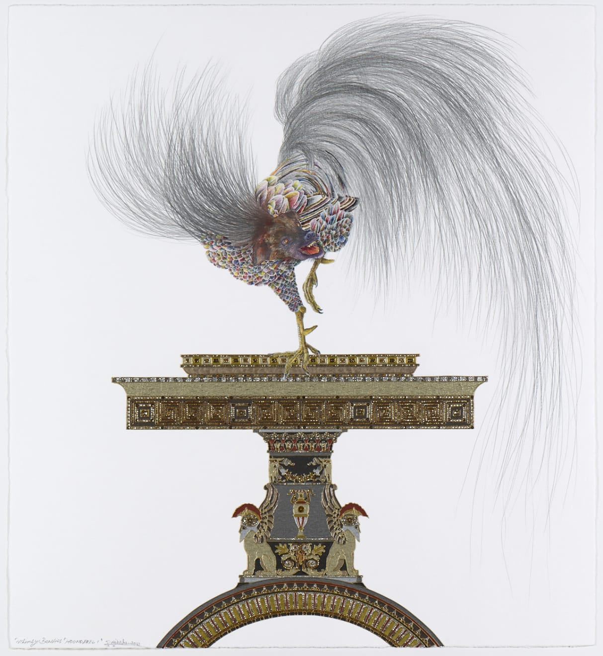 Raqib Shaw, Whimsy Beasties...Hounderel I, 2012