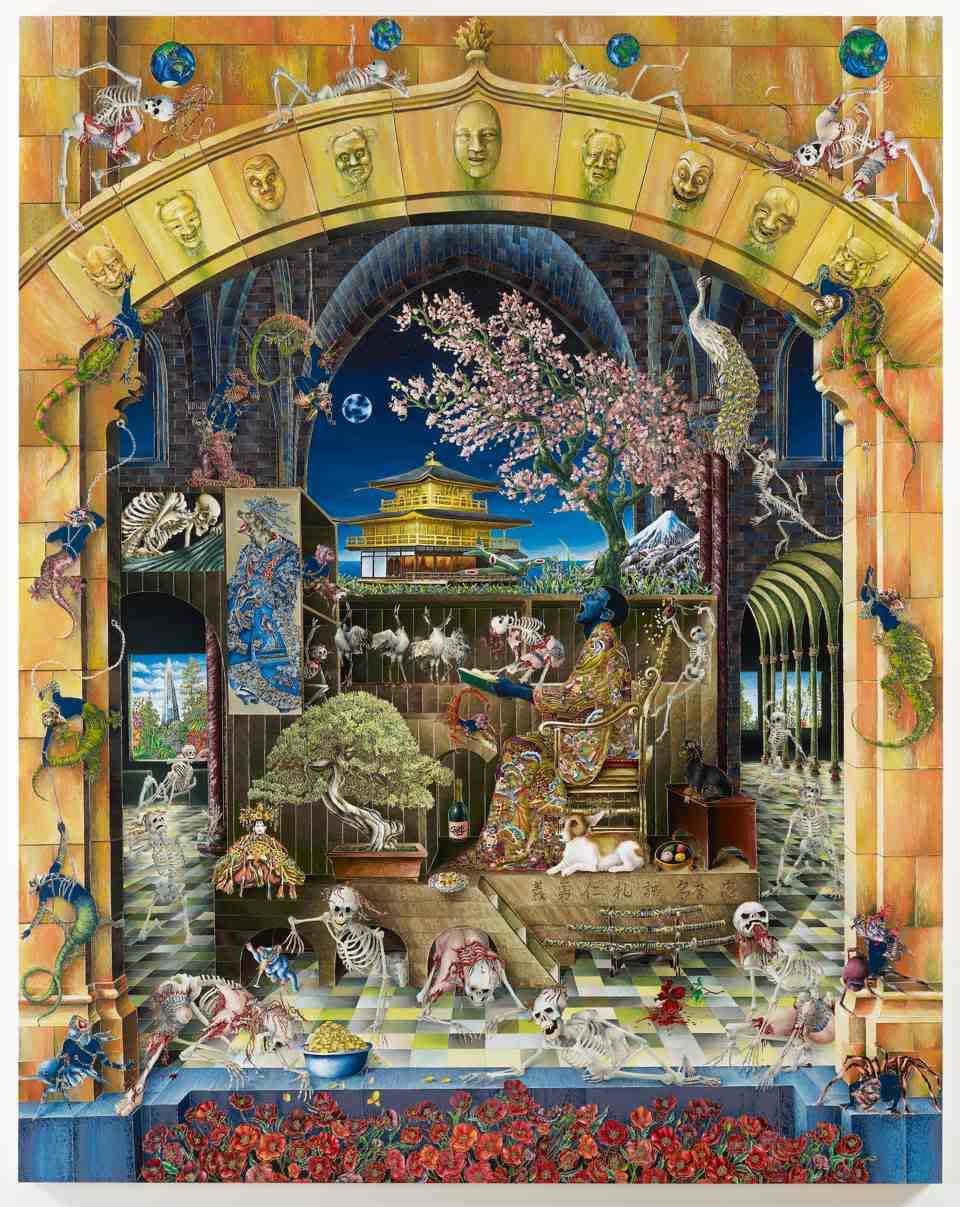 Raqib Shaw, Self portrait in the Study at Peckham (A reverie after ...