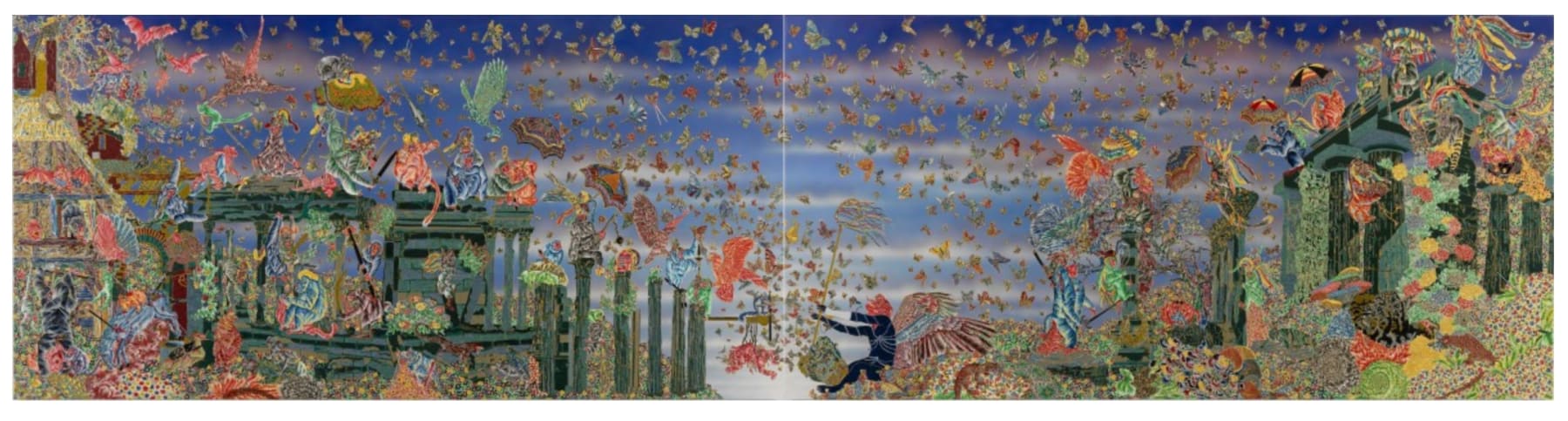 Raqib Shaw, Absence of God IV...The Blind Butterfly Catcher, 2008