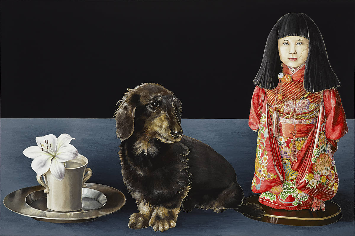 Raqib Shaw, Ichimatsu Yoko and Minty (After Zurbaran), 2016