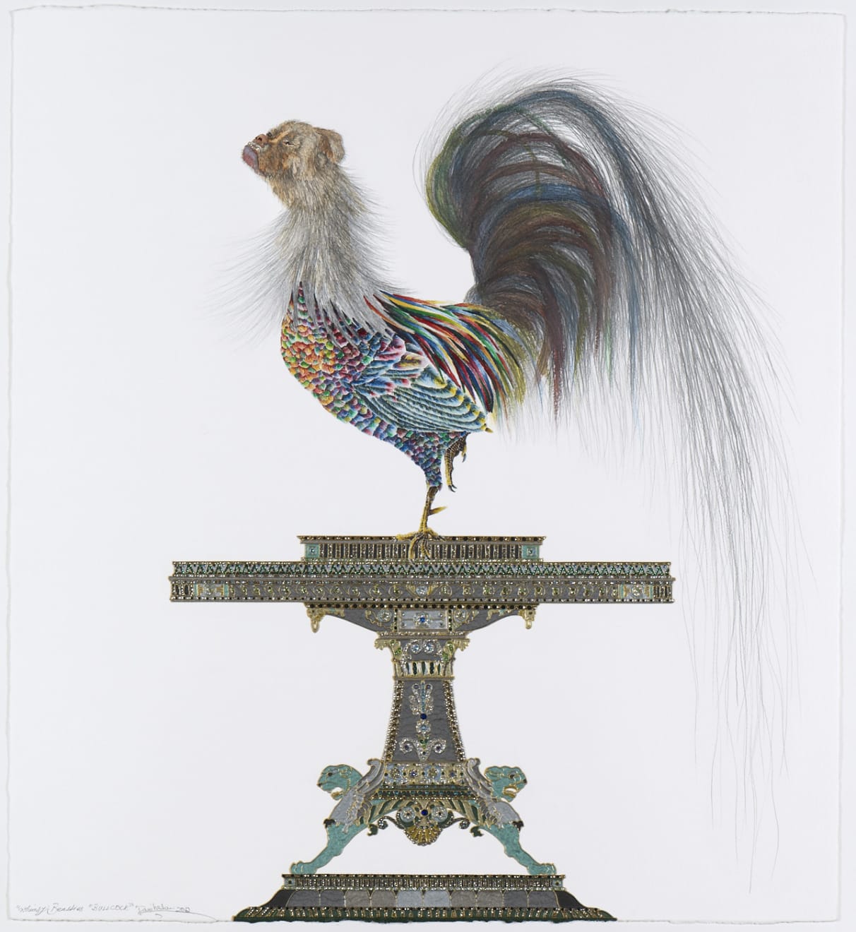Raqib Shaw, Whimsy Beasties...Bullcock, 2012