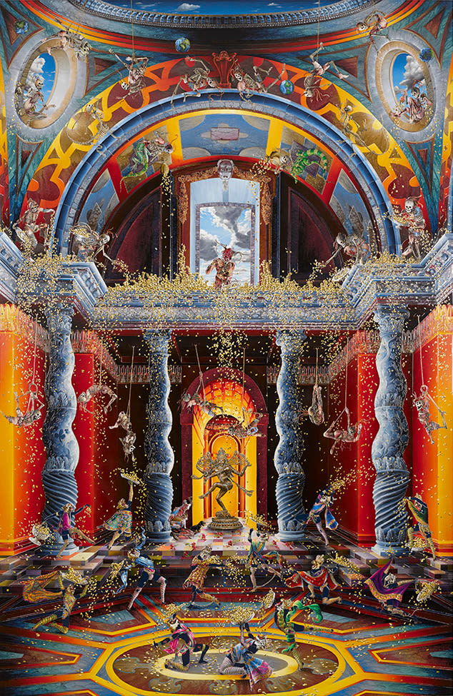 Raqib Shaw, The Purification of the Temple (After Venusti) II, 2014-2015