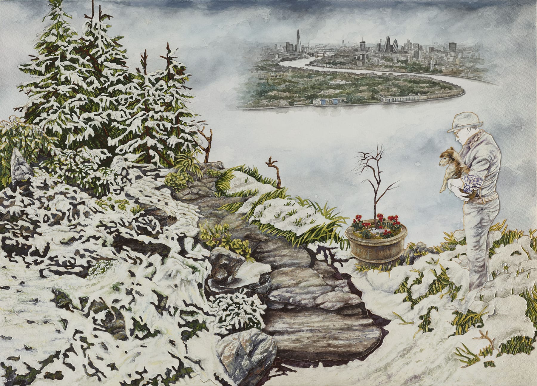 Raqib Shaw, Remembering Minty, 2020-21