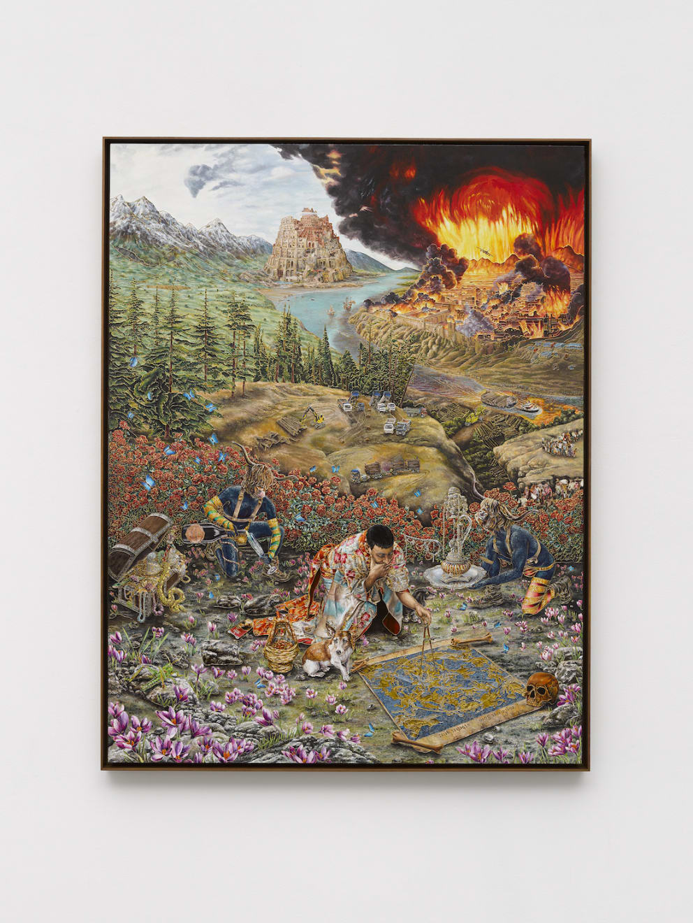 Raqib Shaw, Reflections on a journey without a compass after Cranach, 2019-2020