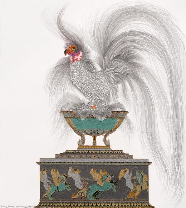 Raqib Shaw, Whimsy Beasties...Vulcock, 2011