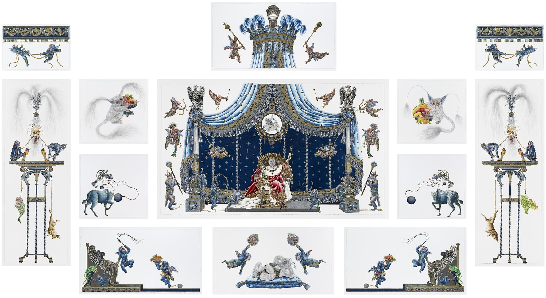 Raqib Shaw, The Napoleon Suite, 2013