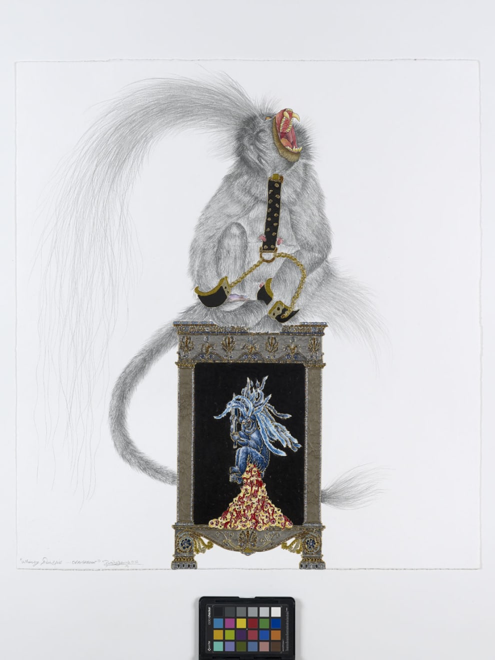 Raqib Shaw, Whimsy Beasties...Orangaboon, 2012