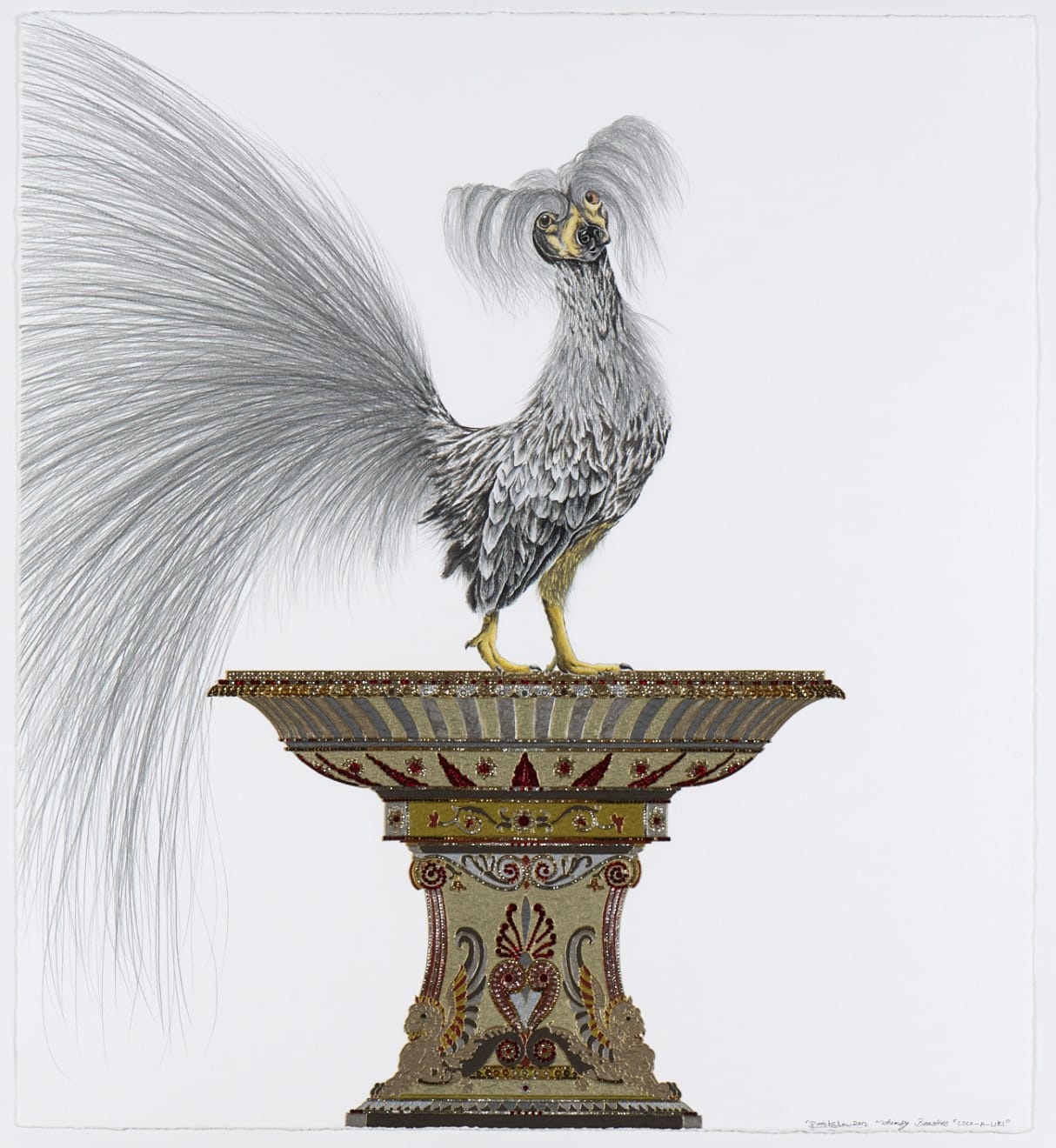 Raqib Shaw, Whimsy Beasties...Cock-A-Liki, 2012