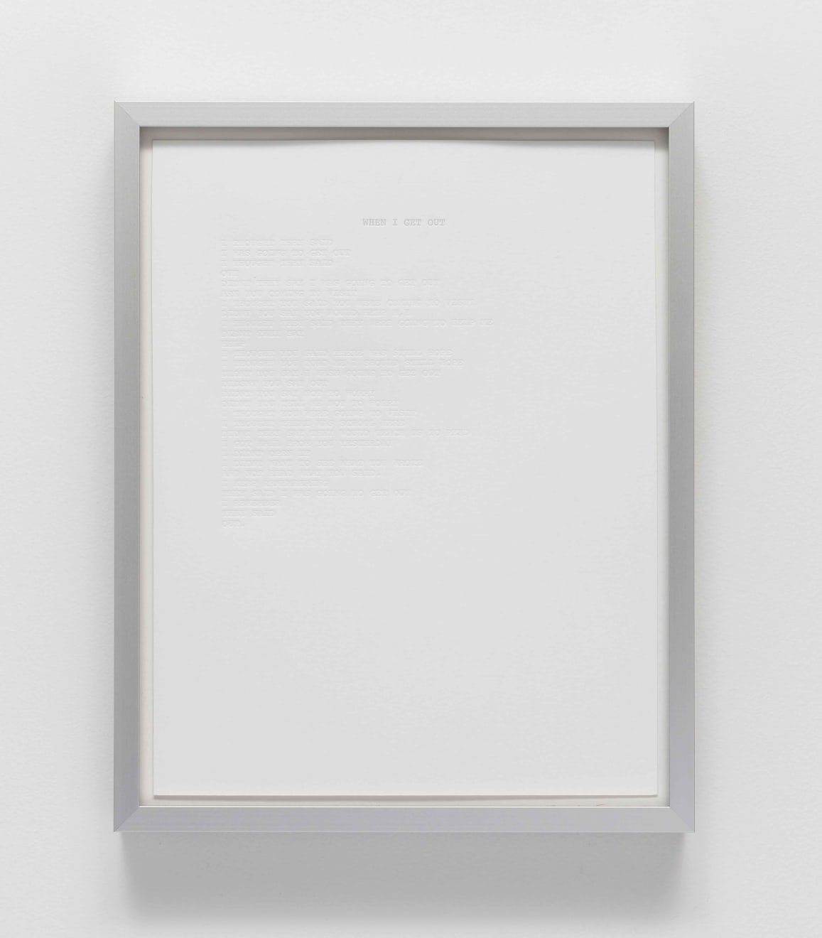 Cheryl Pope, WHEN I GET OUT, in Collaboration with Youth from Juvenile Detention Center, Washington, D.C., 2016