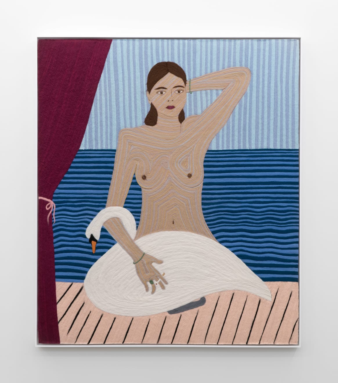 Cheryl Pope, Woman with Swan, 2021