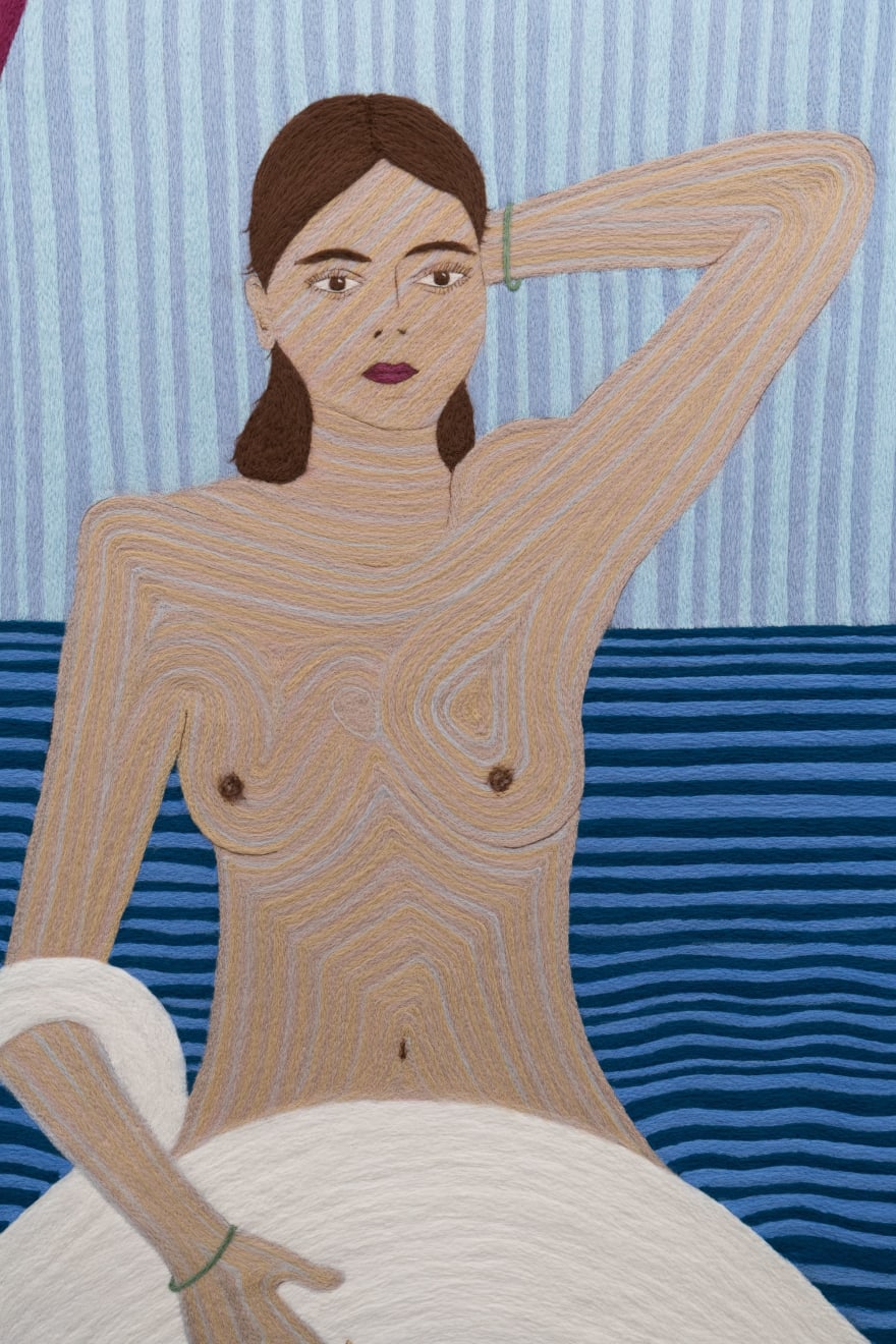 Cheryl Pope, Woman with Swan, 2021