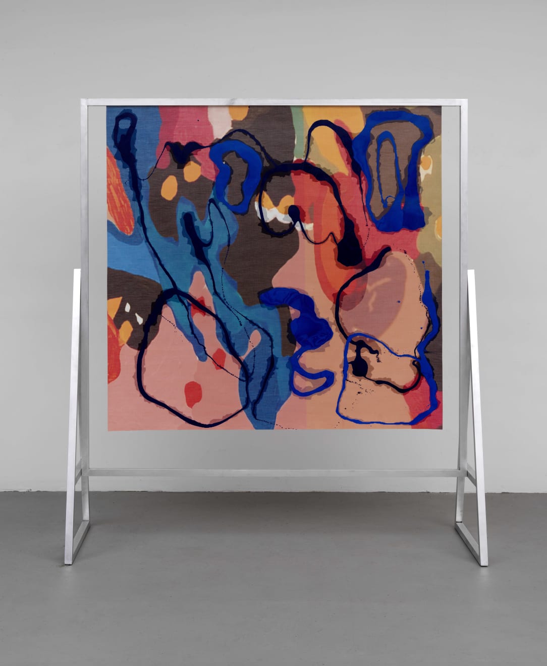 Candida Alvarez, Walking in Blue, from Air Paintings (2017-2019), 2018