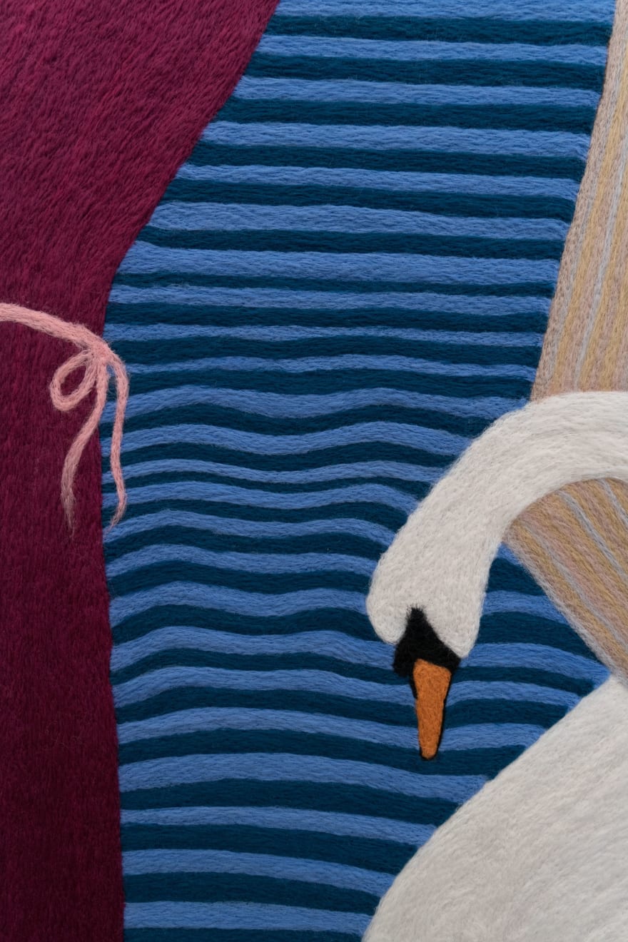 Cheryl Pope, Woman with Swan, 2021