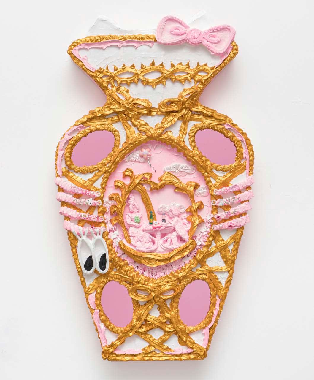 Yvette Mayorga, Hello Kitty Hello YOU After Rococo 18th century porcelain Diorama, 2023