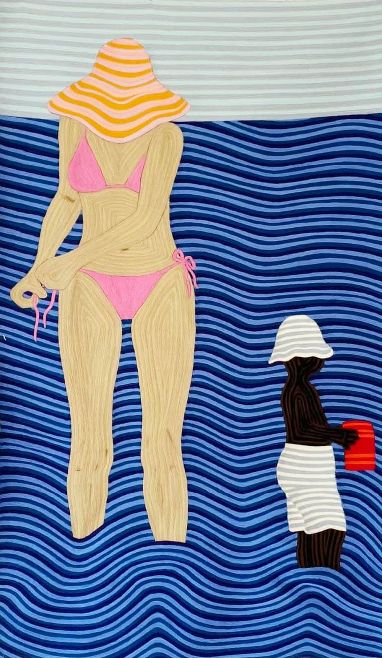 Cheryl Pope, Mother and Child in the Sea, 2023