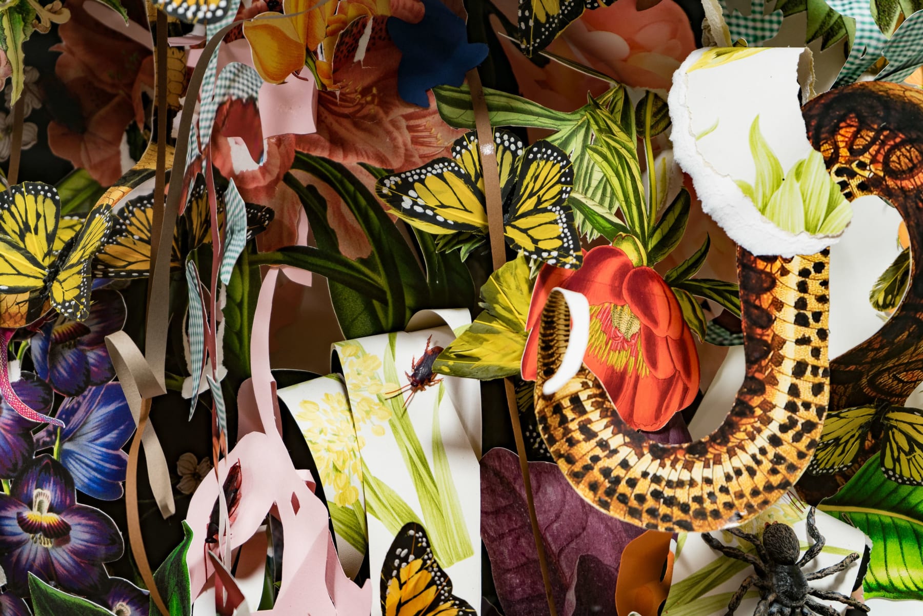 Ebony G. Patterson, …bent… and rippled in the swallow….submitting to ….an ending, 2023