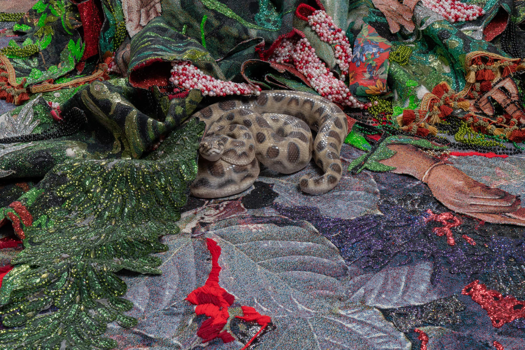 Ebony G. Patterson, ...when the cry takes root..., 2020