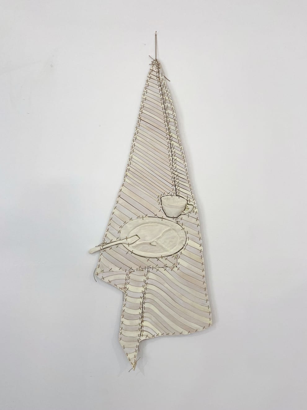 Dan Gunn, Laurel, Divided Plate with Cup, (Ivory), 2022