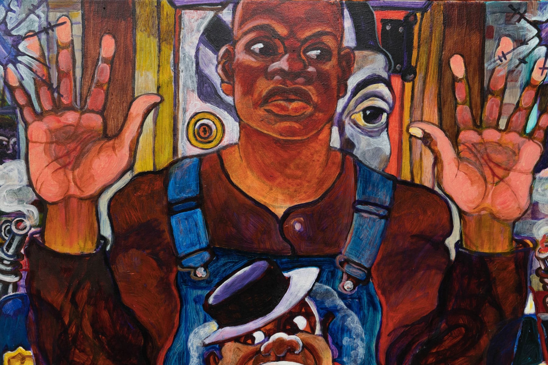 Arvie Smith, Hand Against the Wall, 2020