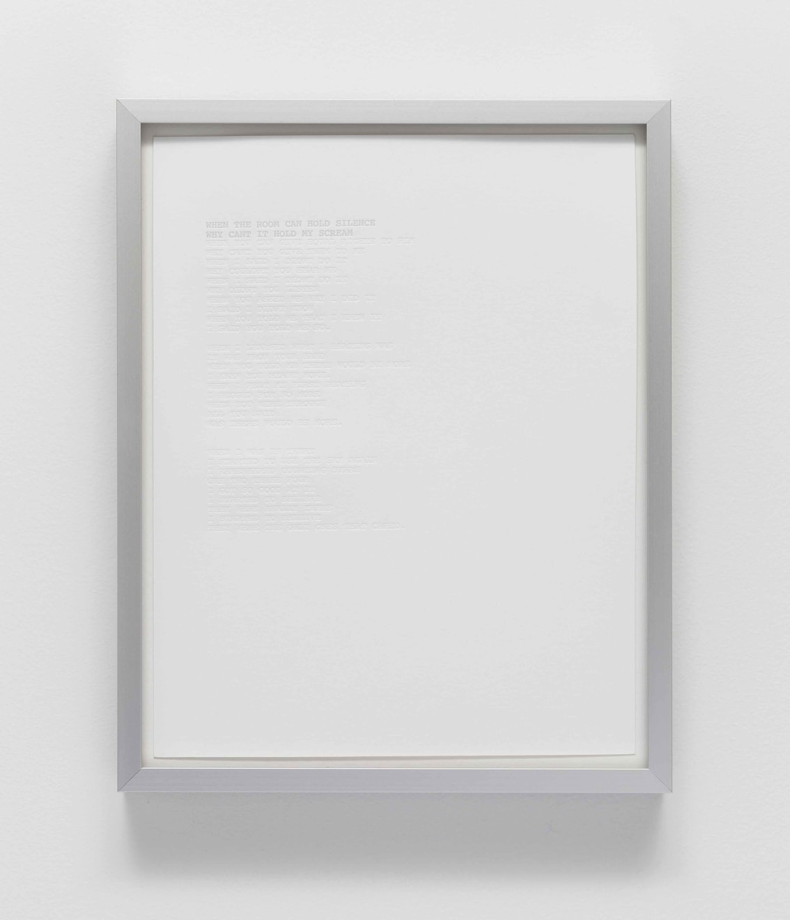 Cheryl Pope, WHEN THE ROOM CAN HOLD SILENCE WHY CAN'T IT HOLD MY SCREAM, in Collaboration with Youth from Juvenile Detention Center, Washington, D.C., 2016