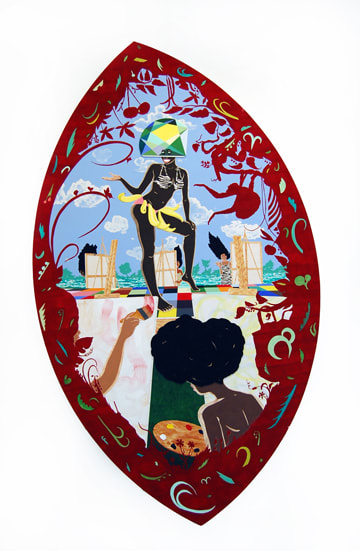 William Villalongo, The Painting Lesson, 2012