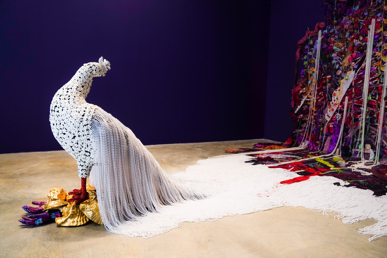 Ebony G. Patterson, when the land is in plumage..., 2020