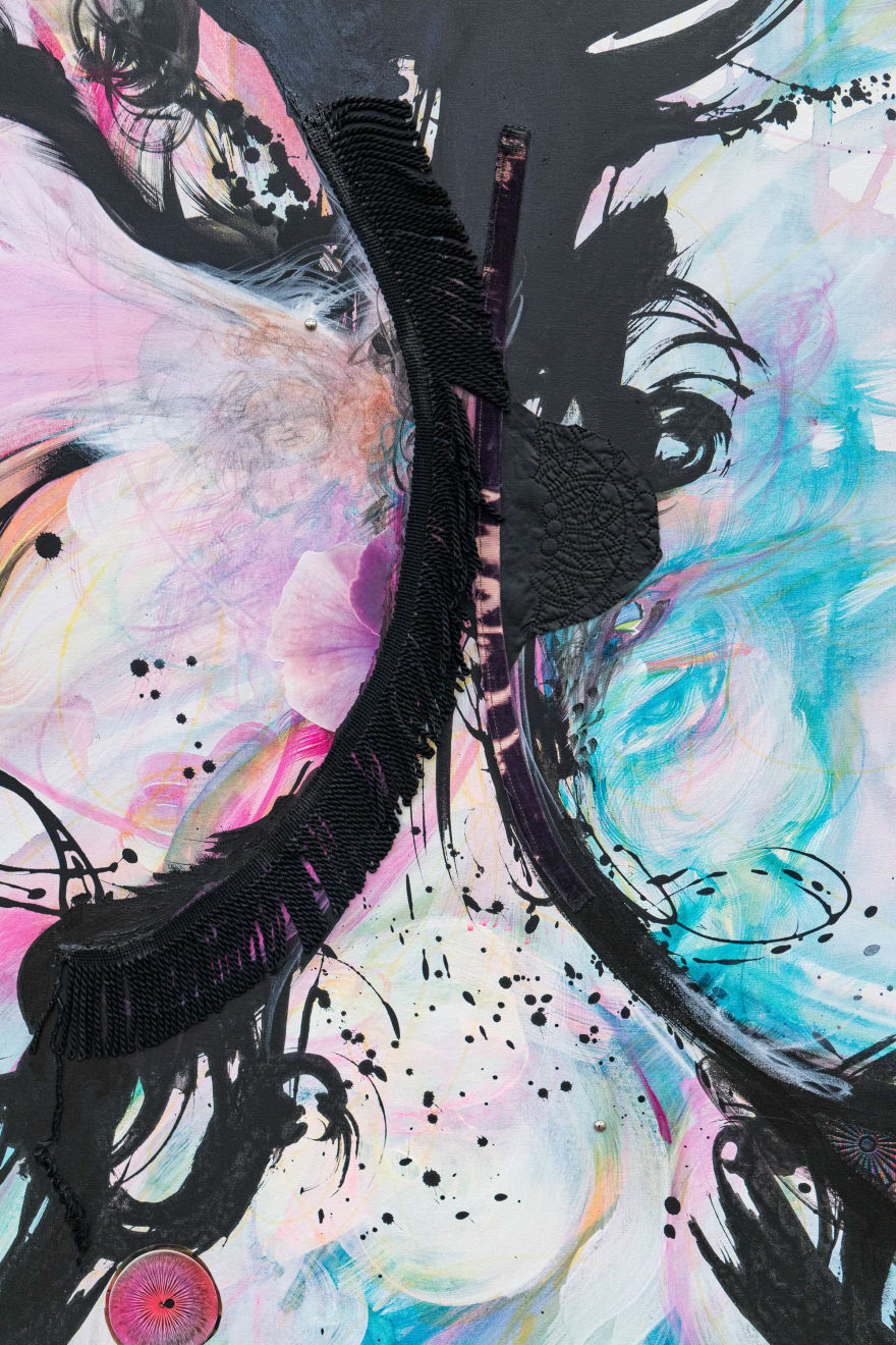 Shinique Smith, Voice in the air, 2024