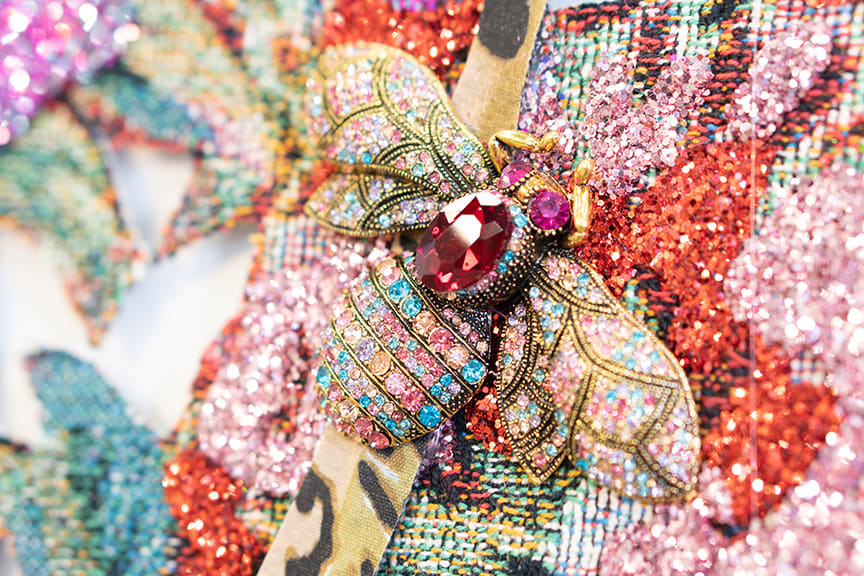 Ebony G. Patterson, ...among the flowers between the blades...while the dew is on the roses...for those who bear/bare witness, 2018