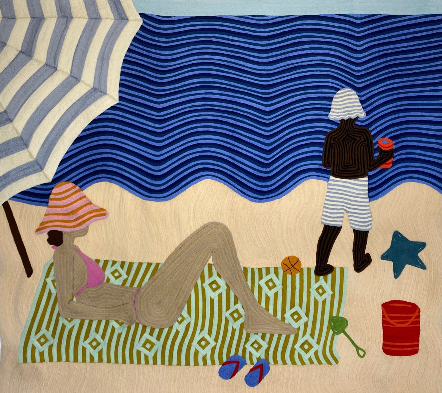 Cheryl Pope, Mother and Child at Sea IV, 2022