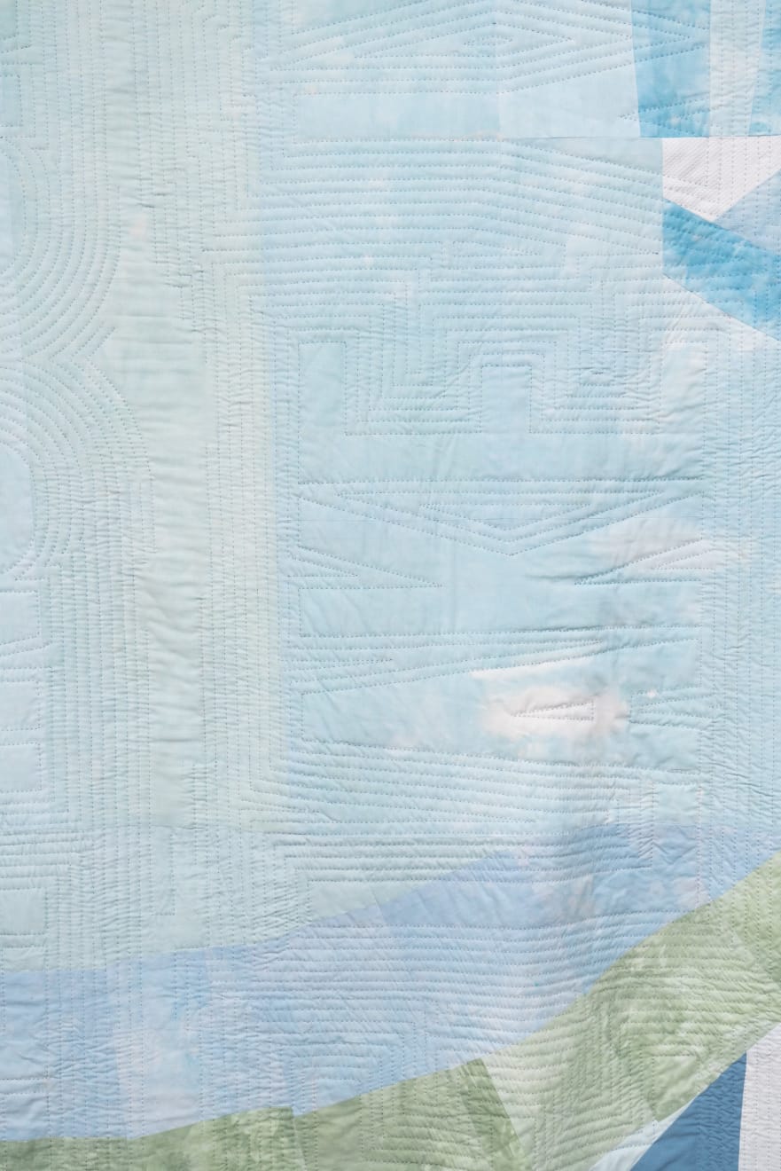 Karen Reimer, Sleeping Under the Sky/Sleeping Under the Lake #2, from the Shoretime Spaceline series, 2018-21