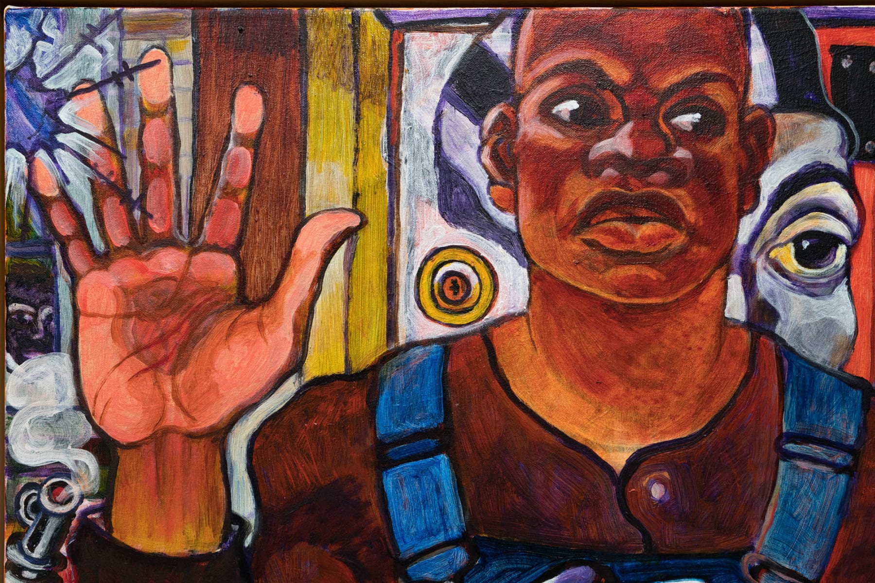 Arvie Smith, Hand Against the Wall, 2020