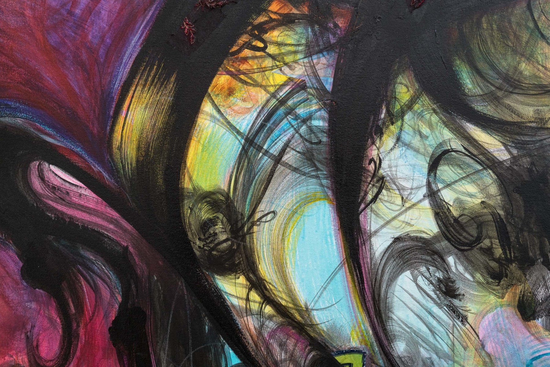 Shinique Smith, Red Swan, 2024