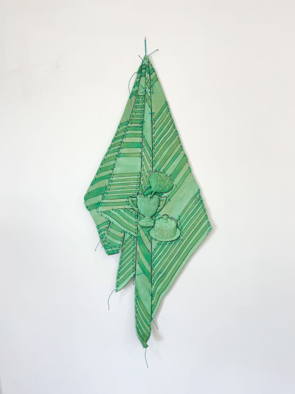 Dan Gunn, Laurel, Sugar and Cheese Dish (Jade-ite), 2022