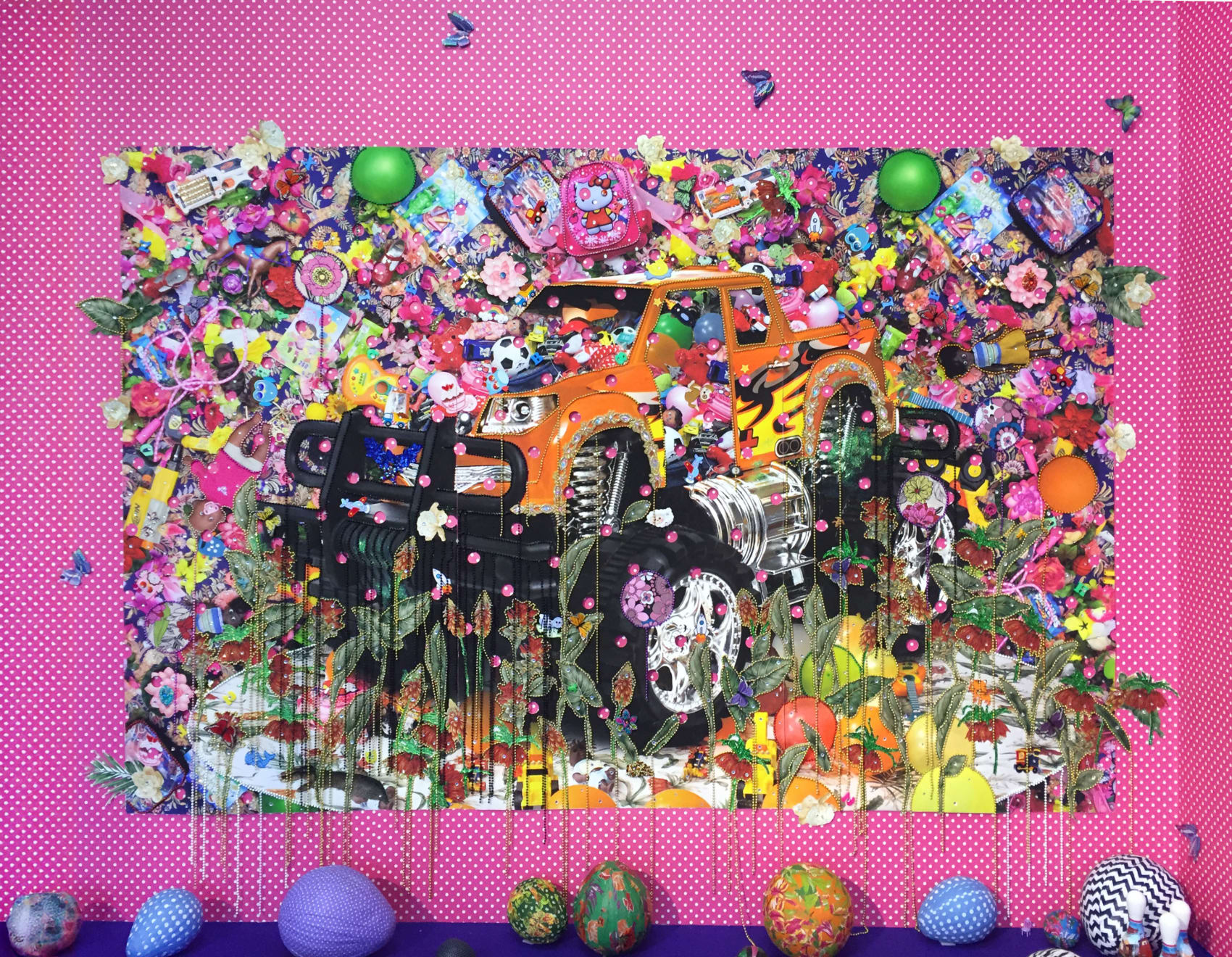 Ebony G. Patterson, ...they were filled with hope, desire, and beauty… (...when they grow up...), 2016