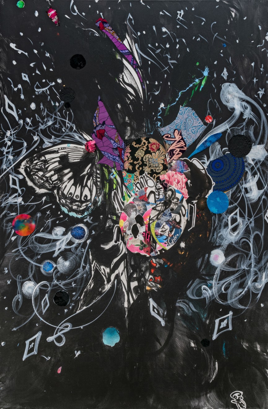 Shinique Smith, galaxy within, 2024