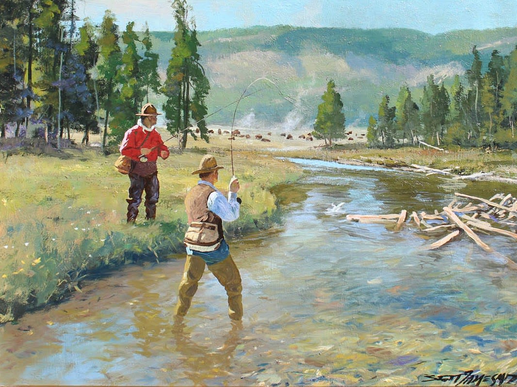 Brett J Smith Yellowstone Trout Montana Trails Gallery Est 1993