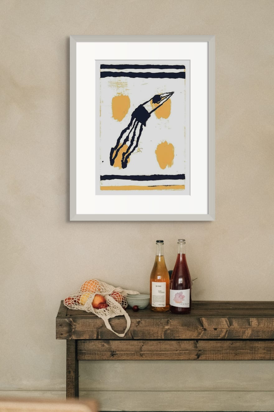 Katherine Bradford, Diver, 2019