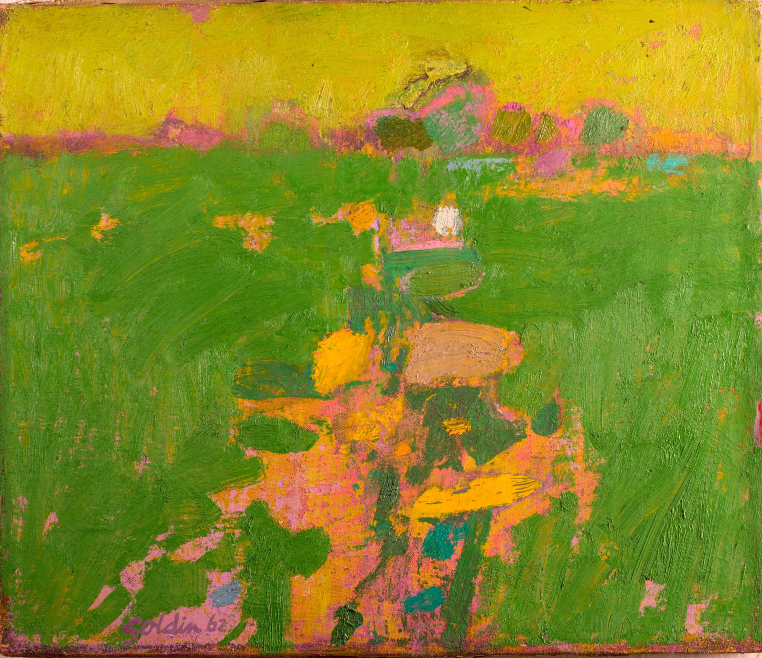 Leon Goldin, Green Field, 1962