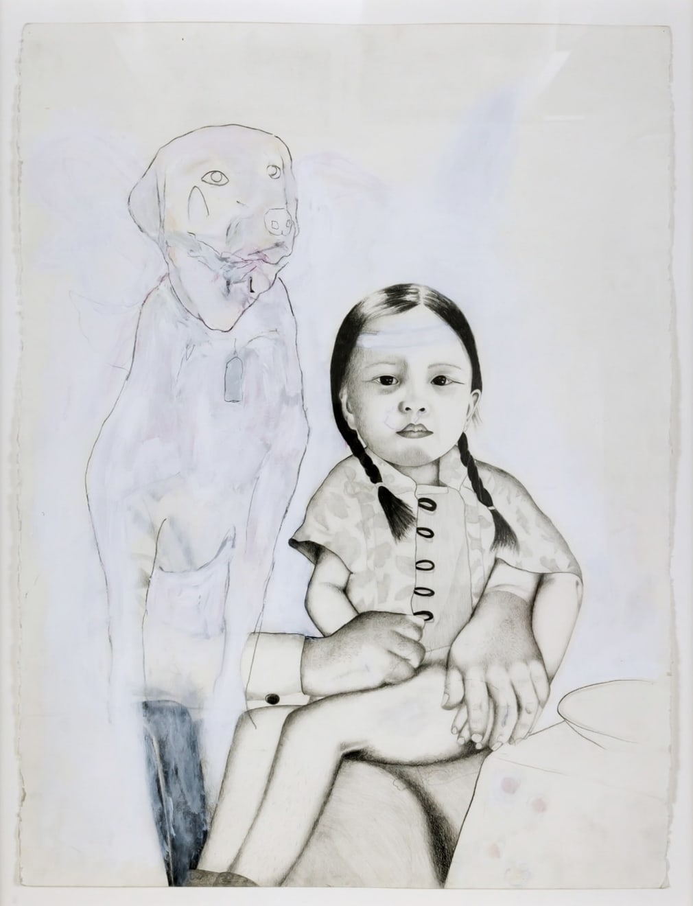 Nils Karsten, Untitled (Girl with dog)