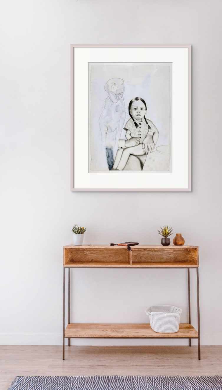 Nils Karsten, Untitled (Girl with dog)