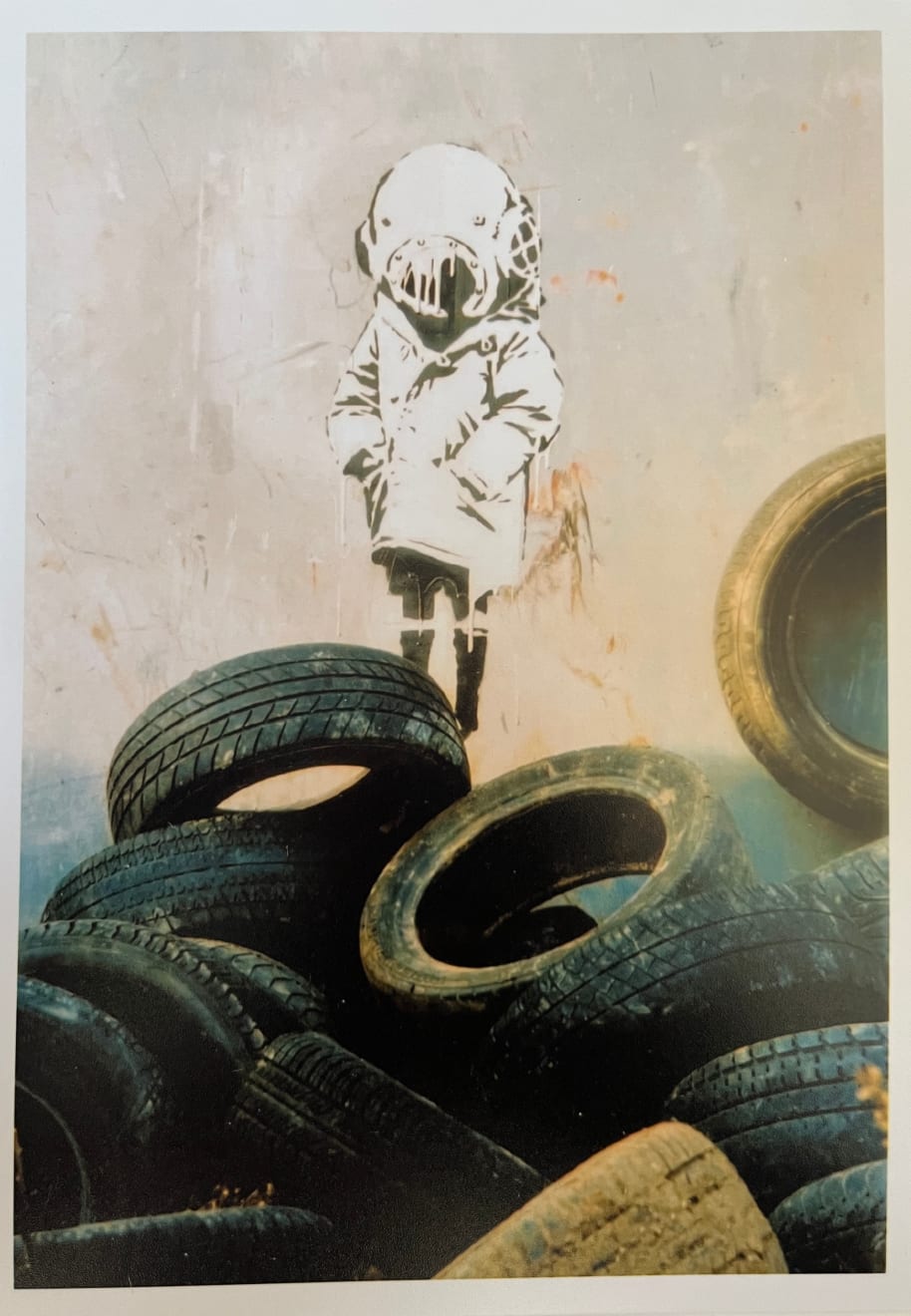 Banksy, Original photo from Think Tank, 2002
