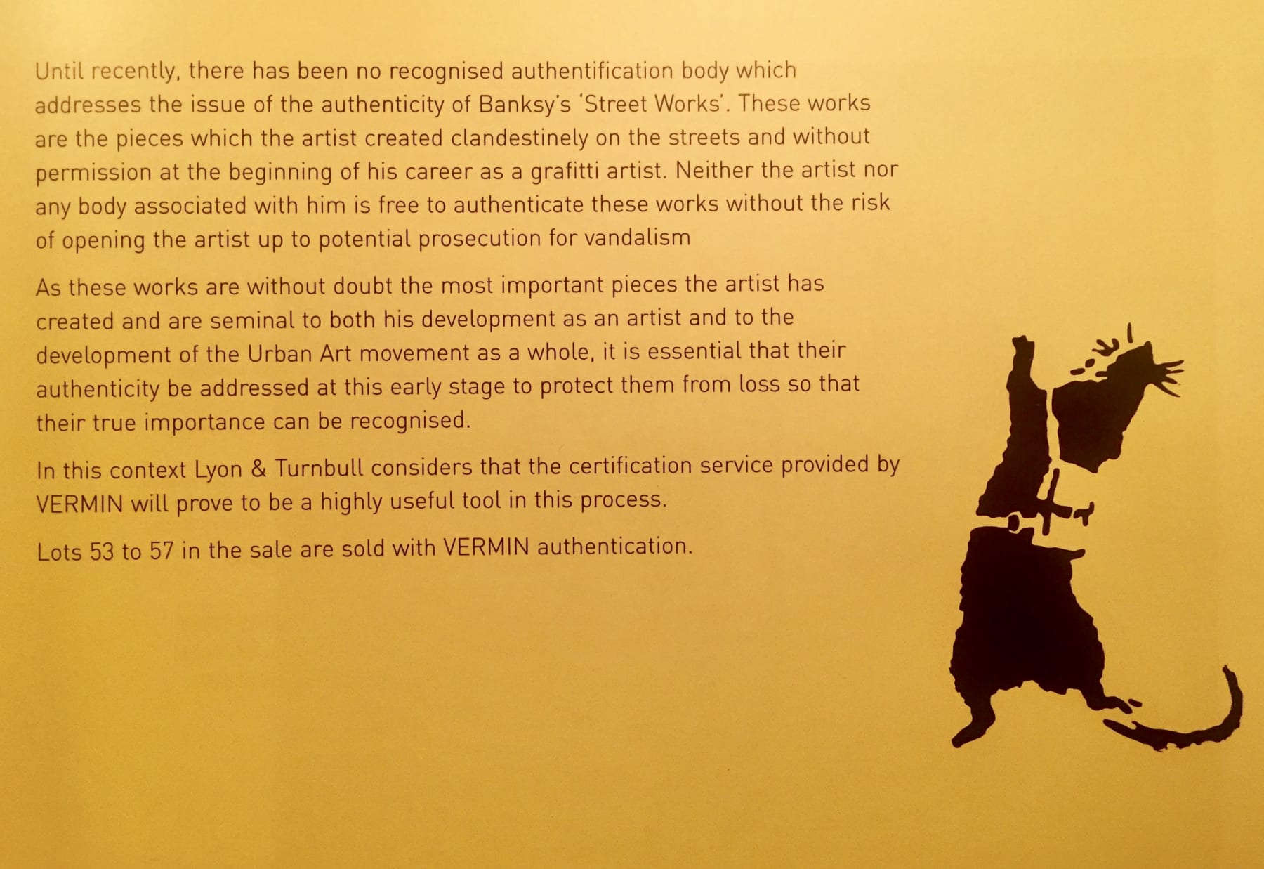 Banksy, Two Rats With Saw, 2003